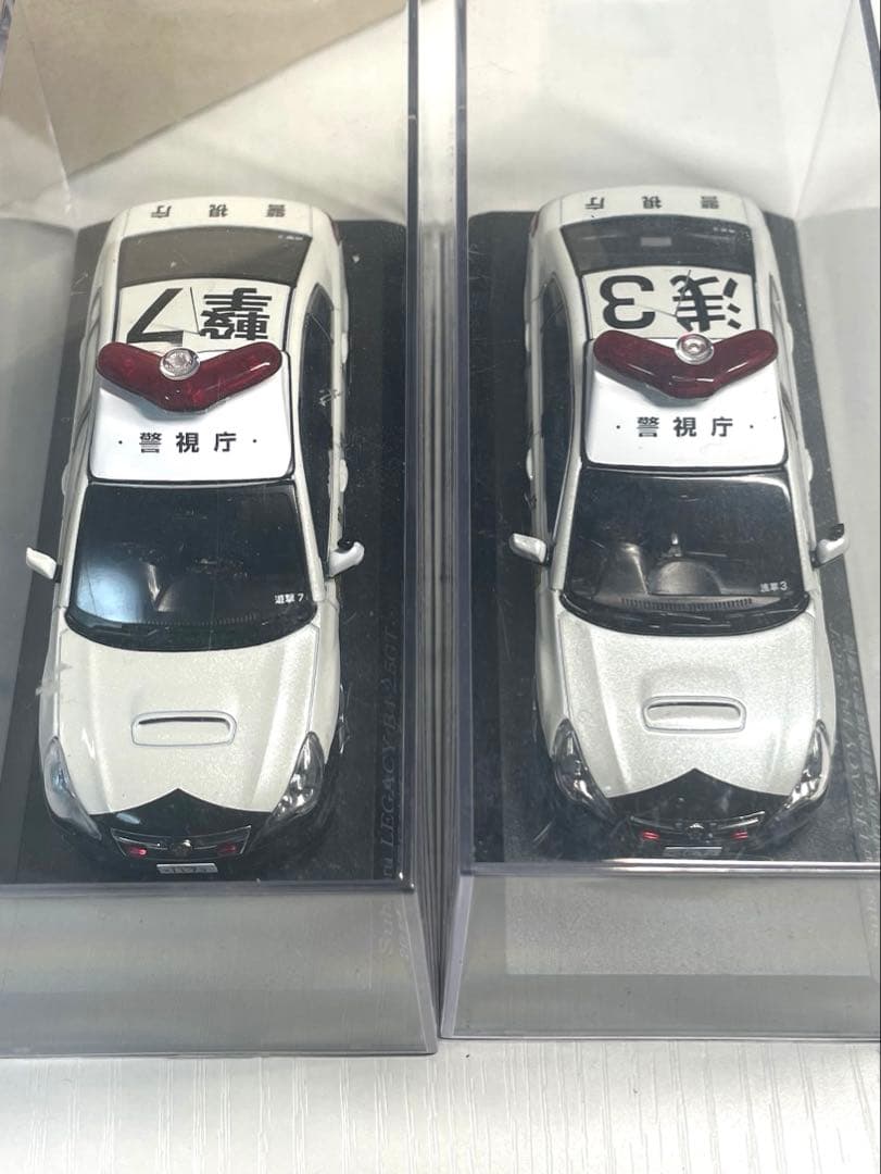 レイズ 1/43 レガシーB4 2.5GT パトカー 警視庁　2台セット