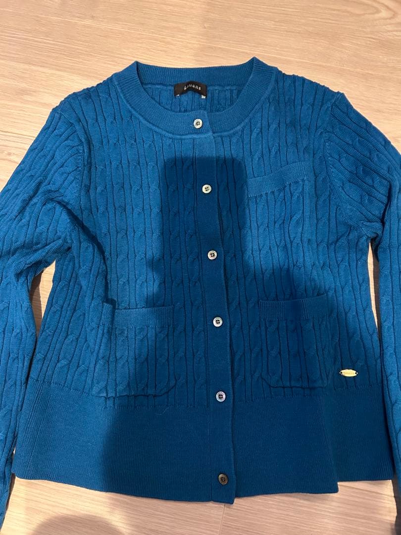 anuans ケーブルニット カーディガン