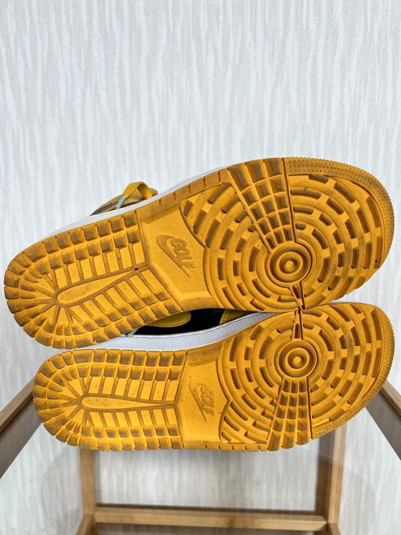 エアジョーダン 1 ゴルフシューズ ハイカット 黒/黄色