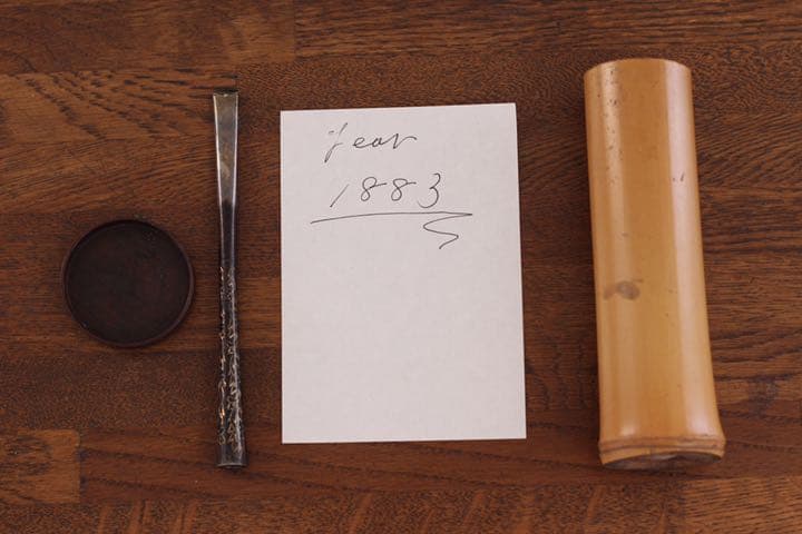 100年以上前 年代物 木箱 工芸品セット