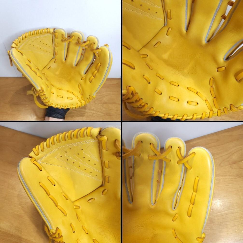 アシックス ディーグロウ 限定カラー ヨコ型 良品 投手用 軟式グローブ