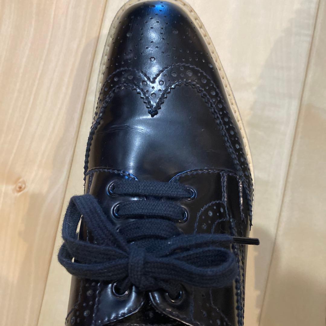 PRADA ウィングチップ レースアップシューズ　36