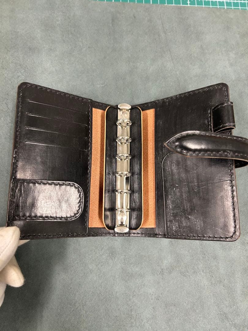 No.496レザー ミニ6サイズシステム手帳