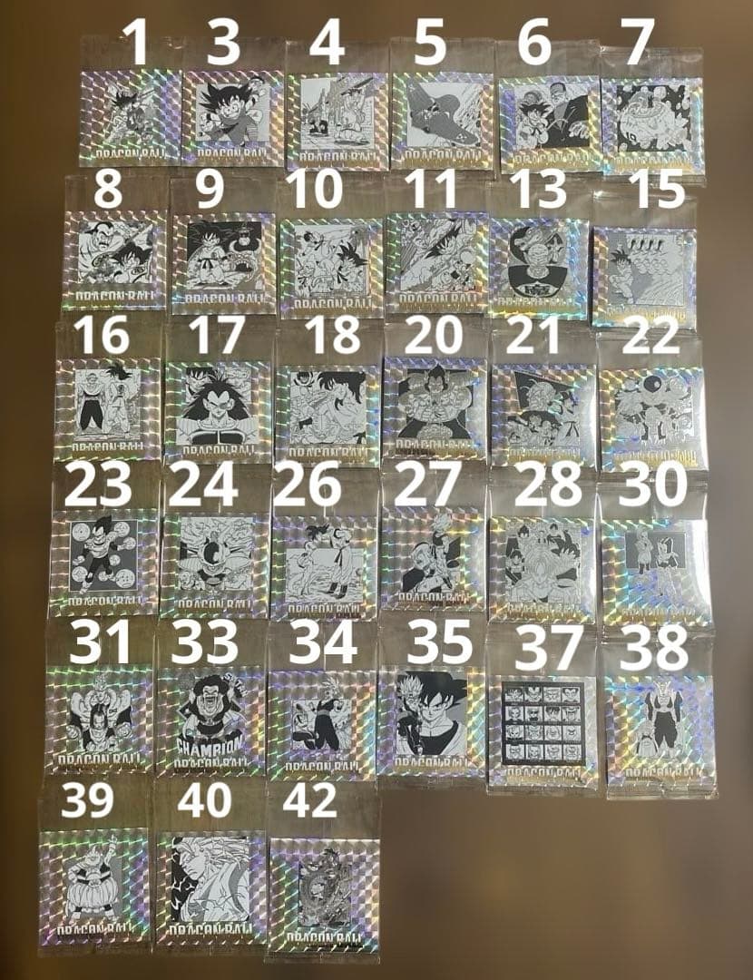 ドラゴンボール40周年記念 シールウエハース２ バラ売り、３枚以上から