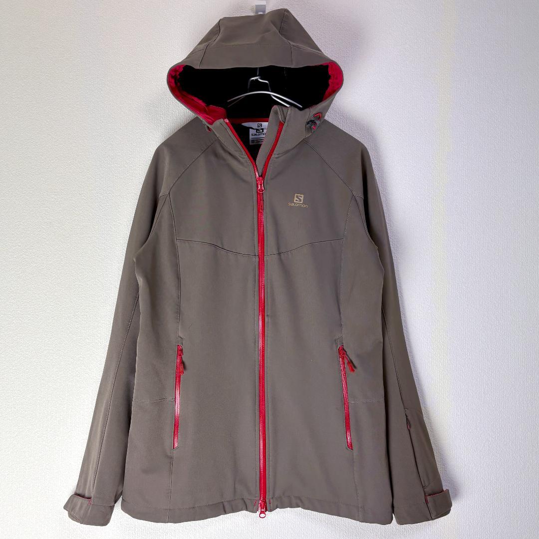 サロモン S スキーウェア スノーボードウェア レディース 茶 Salomon