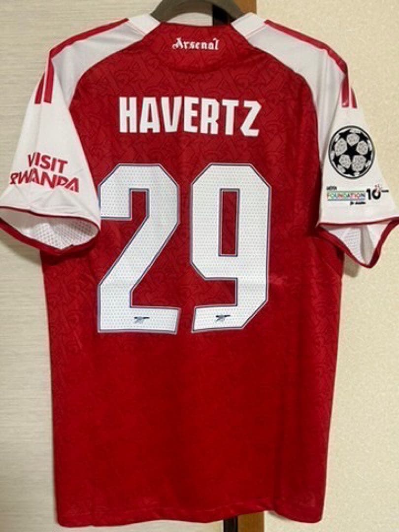 【新品未使用】アーセナル　ハヴァーツ　25/26　CL仕様　ユニフォーム選手仕様