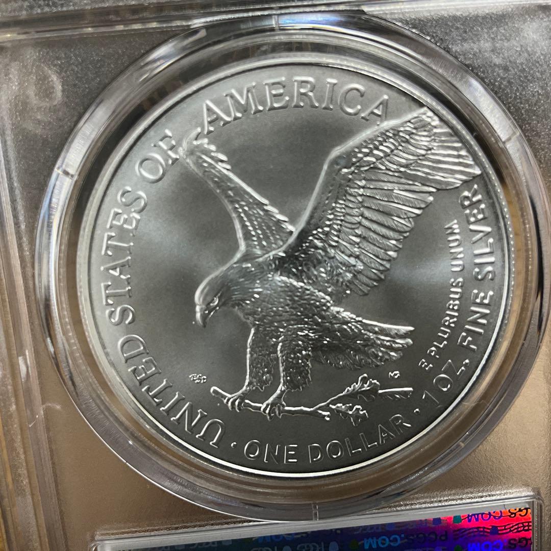 【新品】Silver Eagle イーグル銀貨2024 PCGS MS70