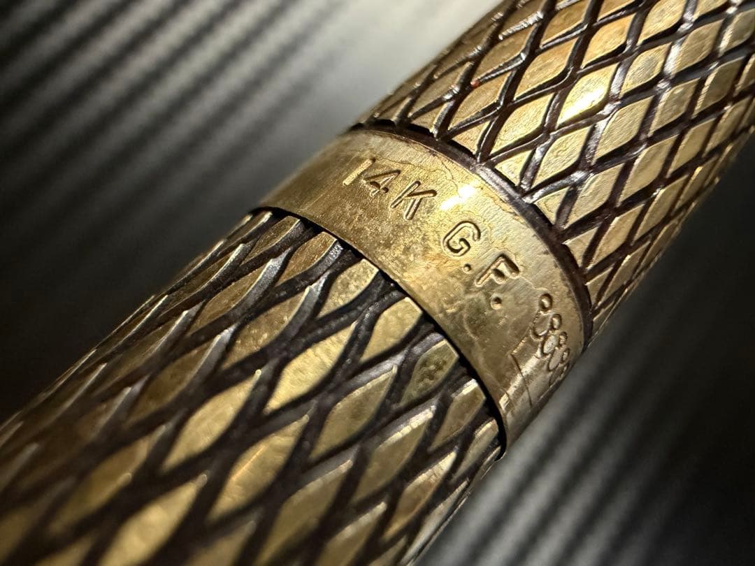 美品 シェーファー インペリアル ゴールド EF 極細字 万年筆