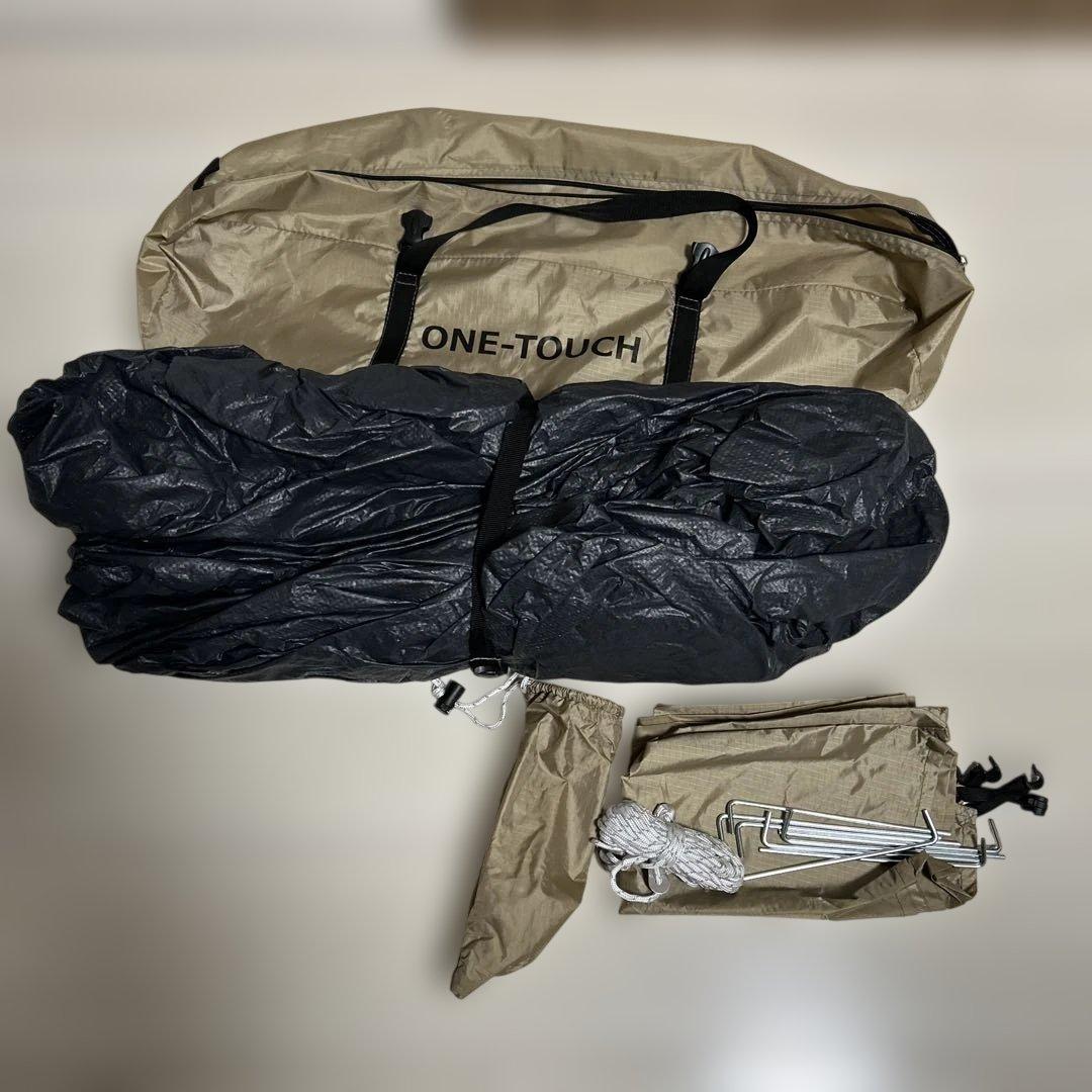 DOD ONE-TOUCH ワンタッチテント ベージュ・黒