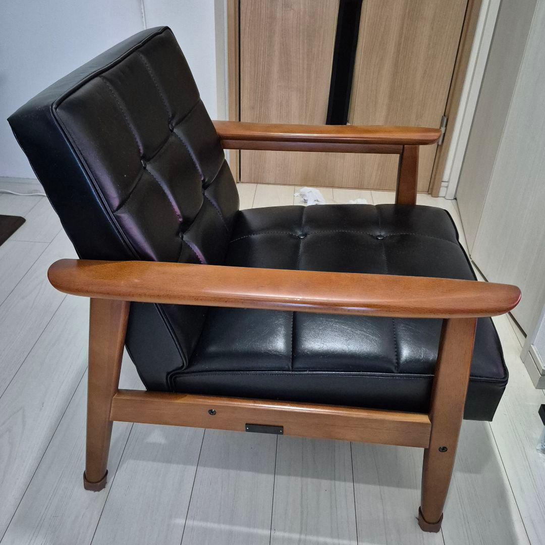 カリモク60 Kチェア1シーター W36140 スタンダードブラック