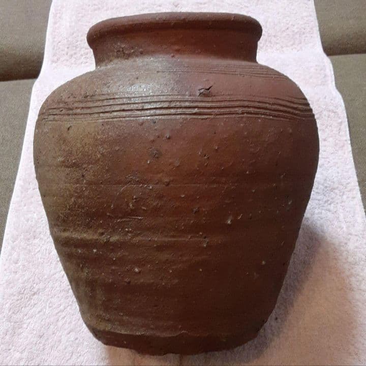 骨董　備前焼　茶壷