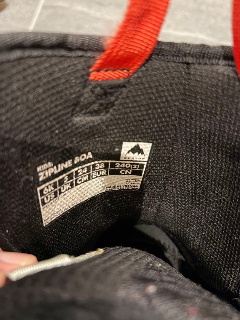 バートン　子供用スノーボードブーツ 24センチZIPLINE BOA