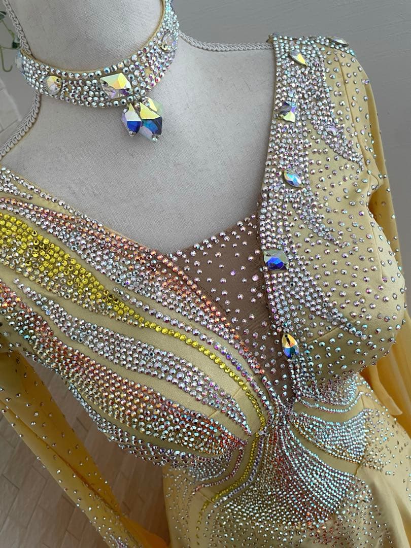 社交ダンス⭐️スタンダードドレス　オーダードレス　スワロフスキー