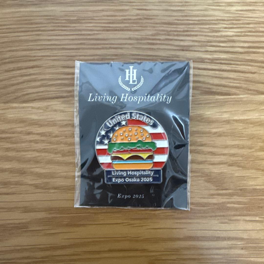 アメリカLiving Hospitality万博 2025 ピンバッジ
