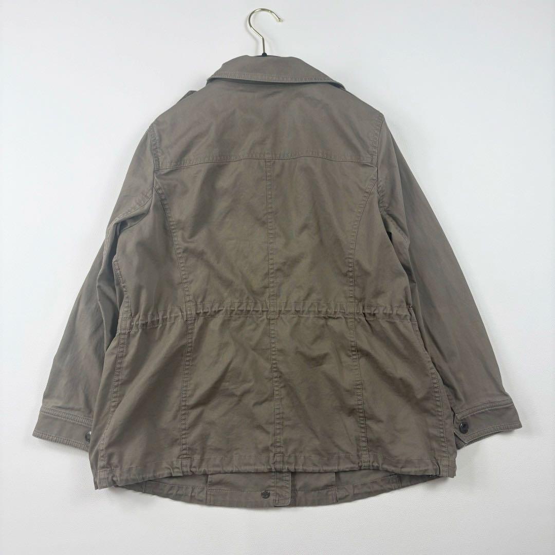 バーバリー ロンドン コットン リネン スタンドカラー ジャケット ライトコート