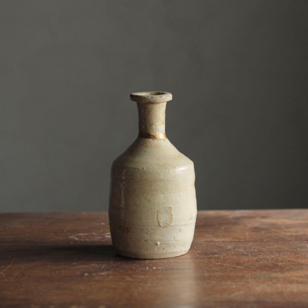 無地志野織部 徳利 桃山〜江戸初 酒器 古美術 古道具 アンティーク