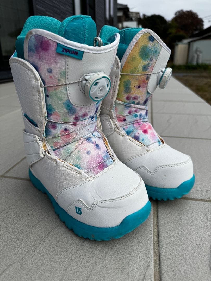 Burton Zipline Boa 子ども用スノーボードブーツ 22cm