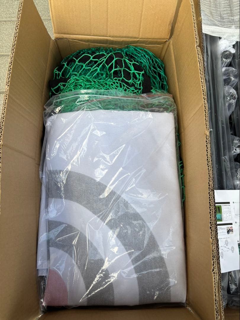 ゴルフ練習用ネットと支柱セット