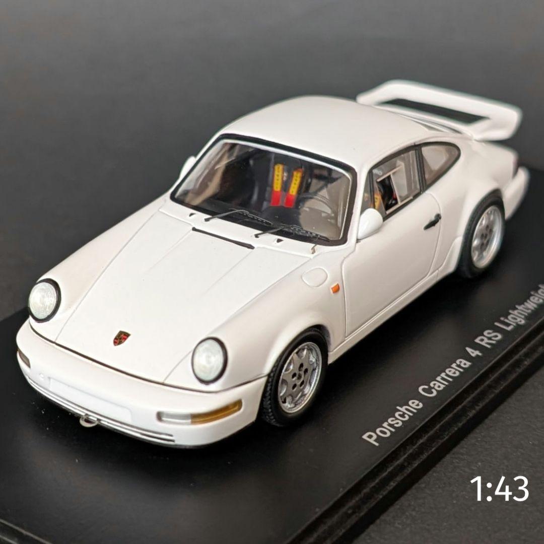 スパーク 1/43 ポルシェ 964 カレラ 4 RS ライトウエイト ホワイト