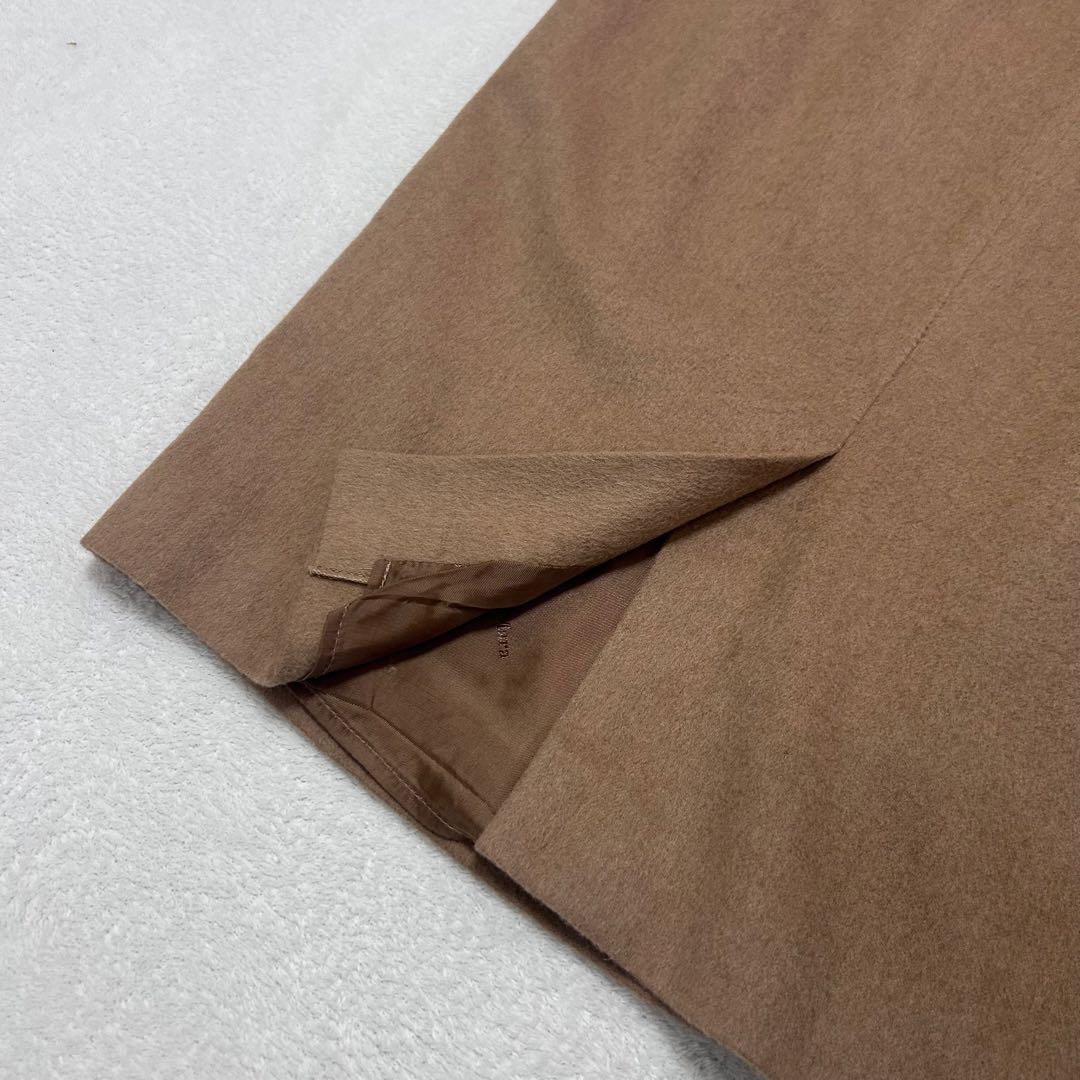 キャメル100%✨美品✨高級白タグ　マックスマーラ　裏地あり　キャメルワンピース