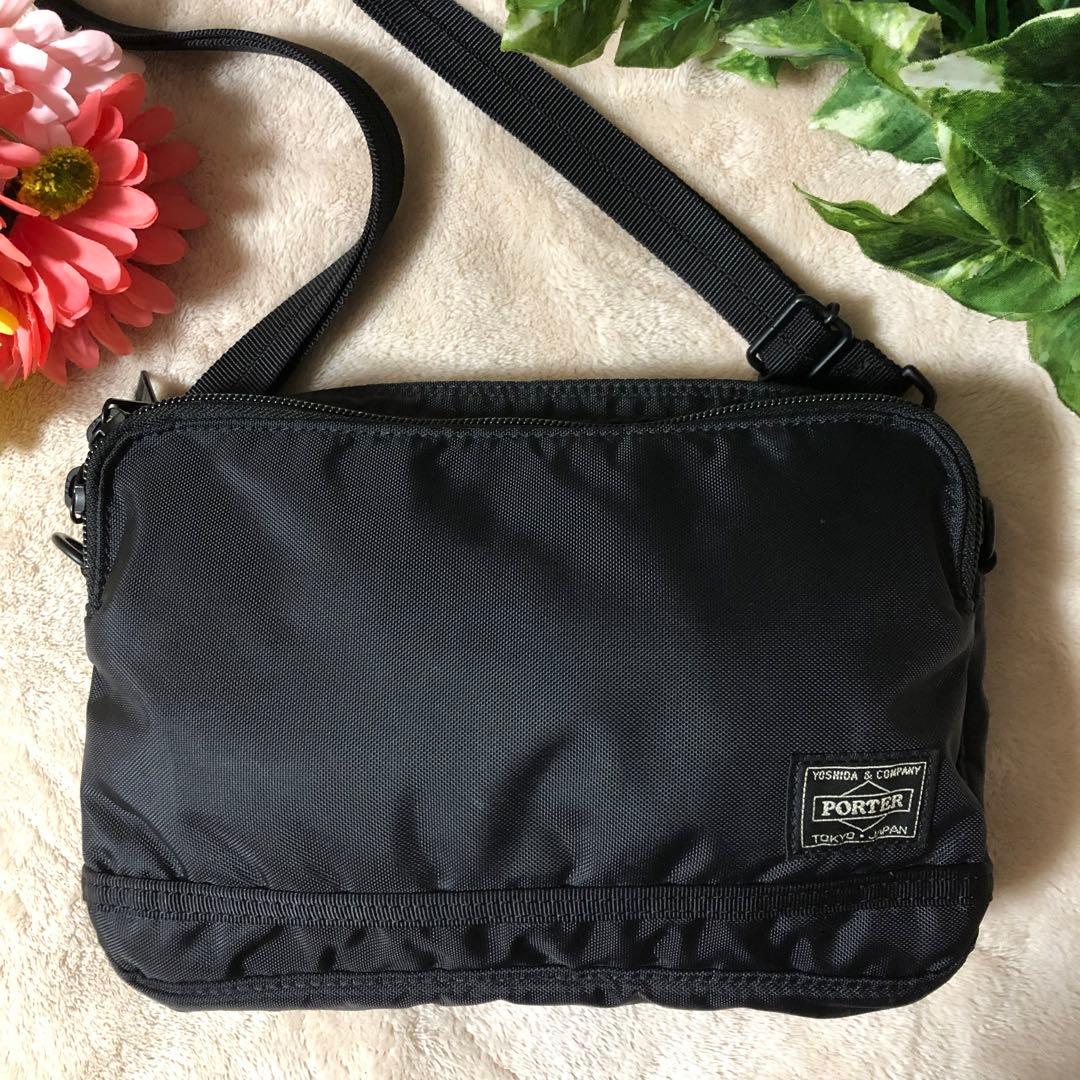 ★mos3★未使用に近い　極美品　ポーター　フラッシュ　ショルダー