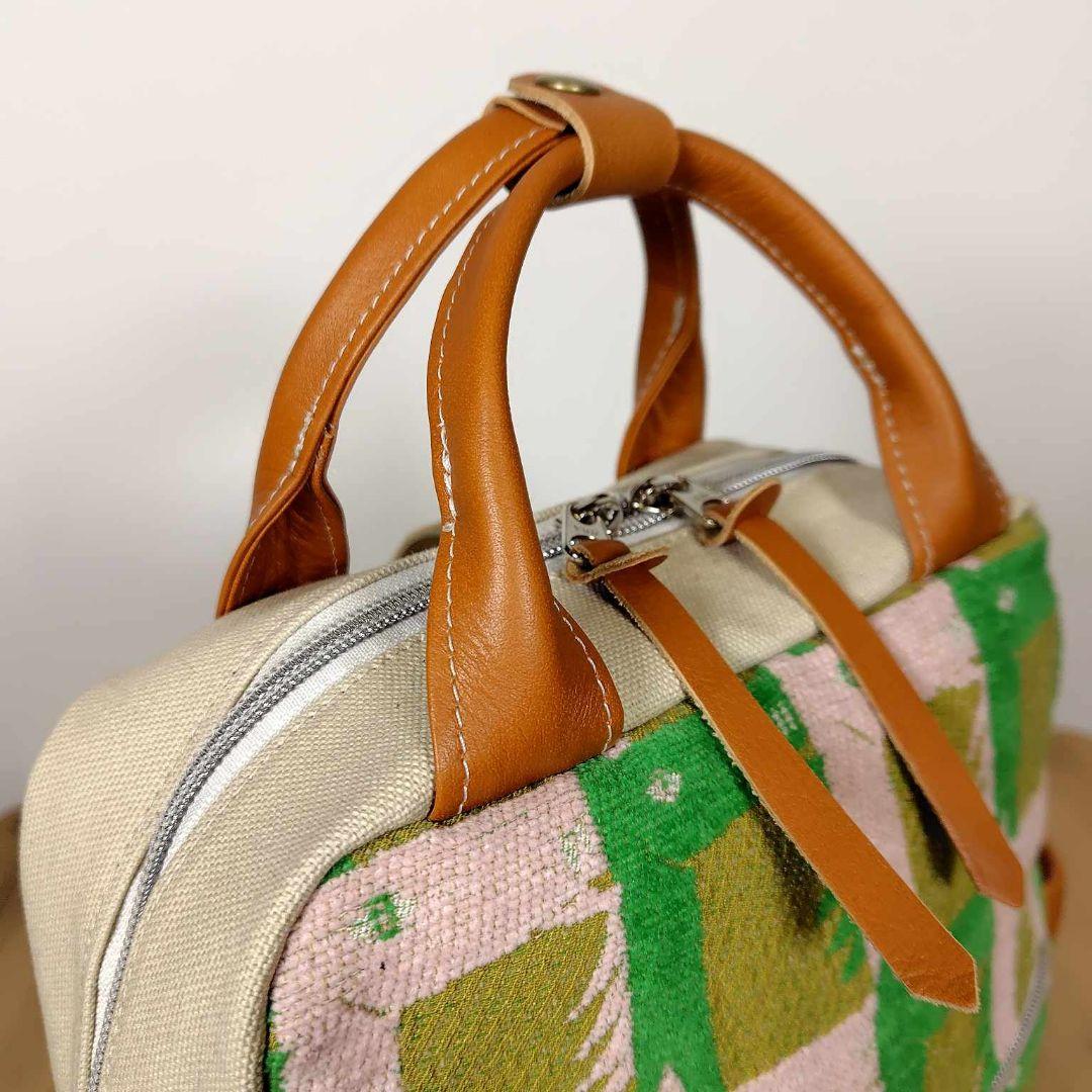 【専用】ミナペルホネン/サラブレッドマスタード/ボストン型トートリュック本革