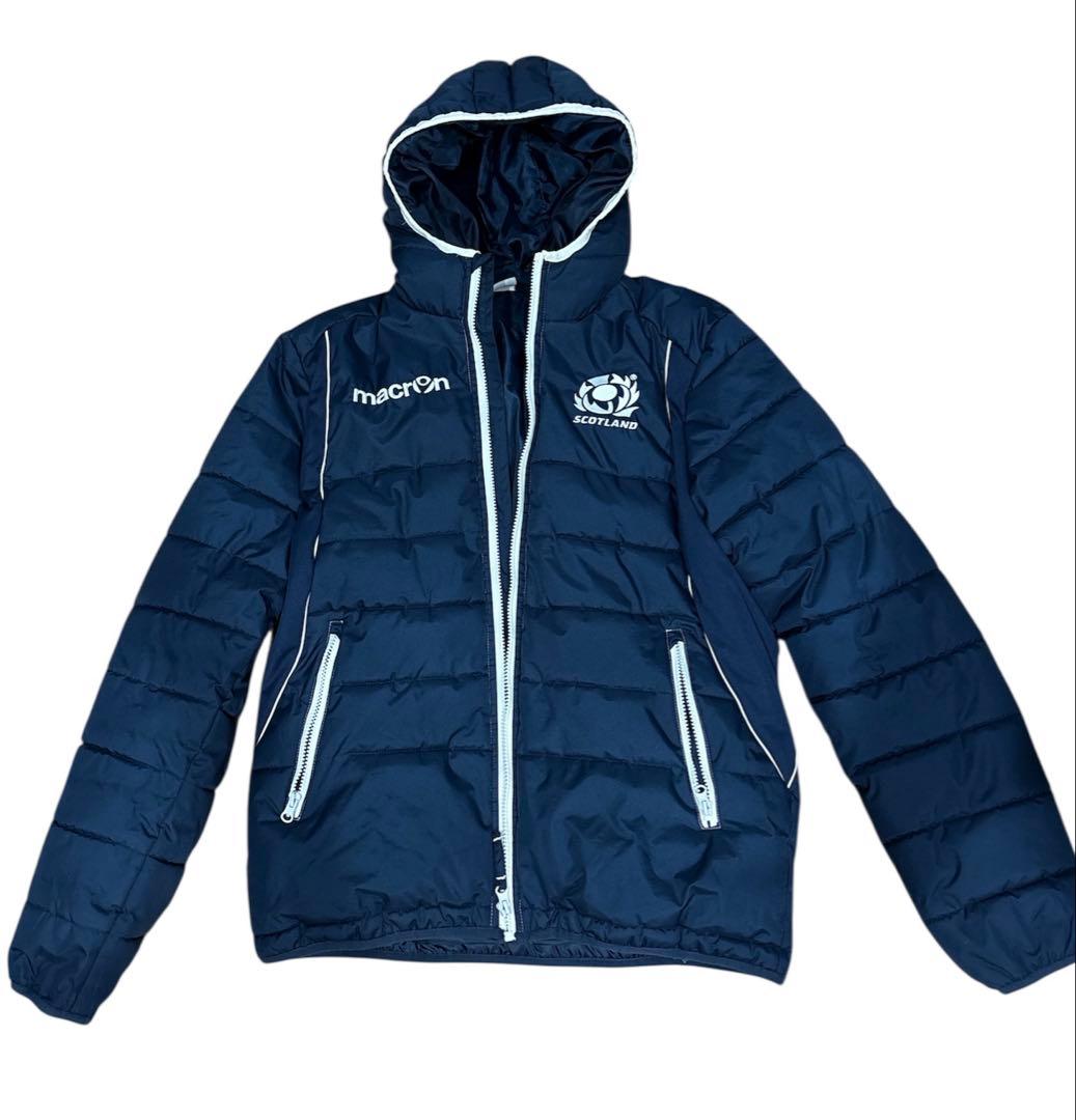 美品　macron マクロン ラグビー スコットランド代表モデル　中綿ジャケット