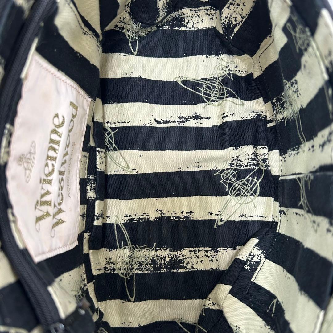 【極美品】ヴィヴィアンウエストウッド ショルダーバッグ キャンバス オーブ 黒