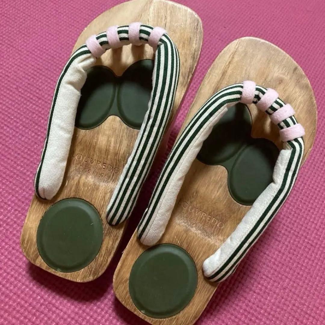 あしゆびひろ下駄 一本歯下駄　レディース　ルーヴルドー　値下げ