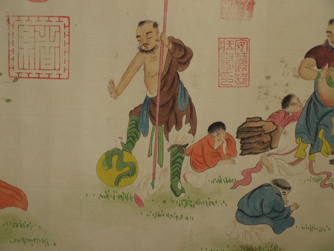 中国明時代の絵　李漾作 激安骨董品　肉筆保証古美術 BD404A3-3