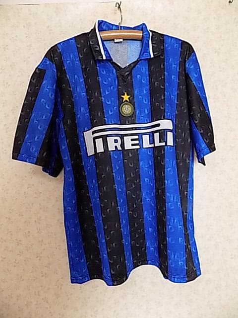 63972　イタリア製　10番ロナウド　半袖メッシュTシャツ　青　サイズXL