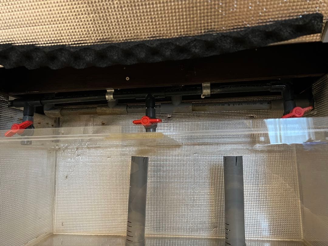 【引取り限定】オーバーフロー水槽 3段 （90cm×40cm×164cm）セット