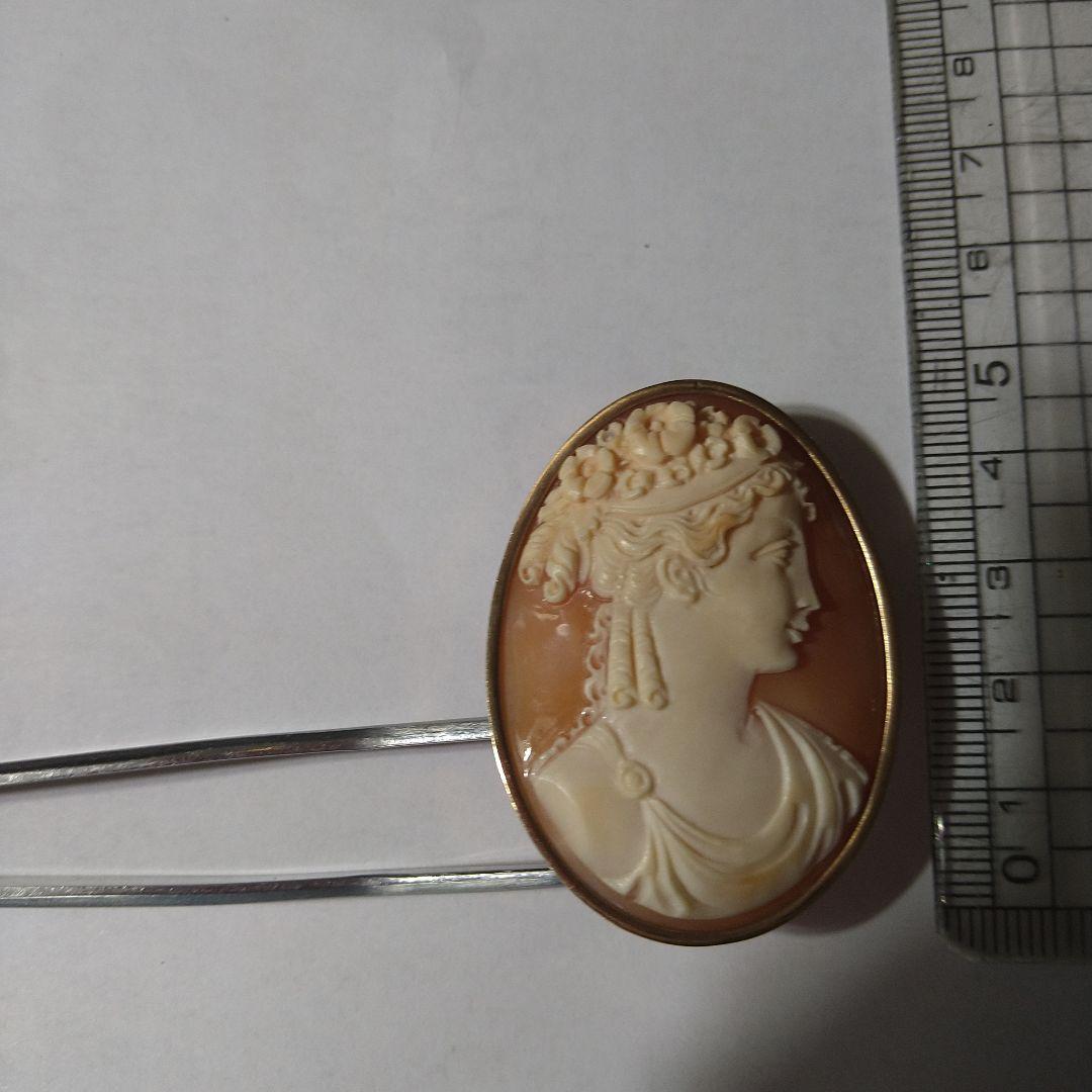 Donadio工房 ヴィンテージカメオブローチ K14