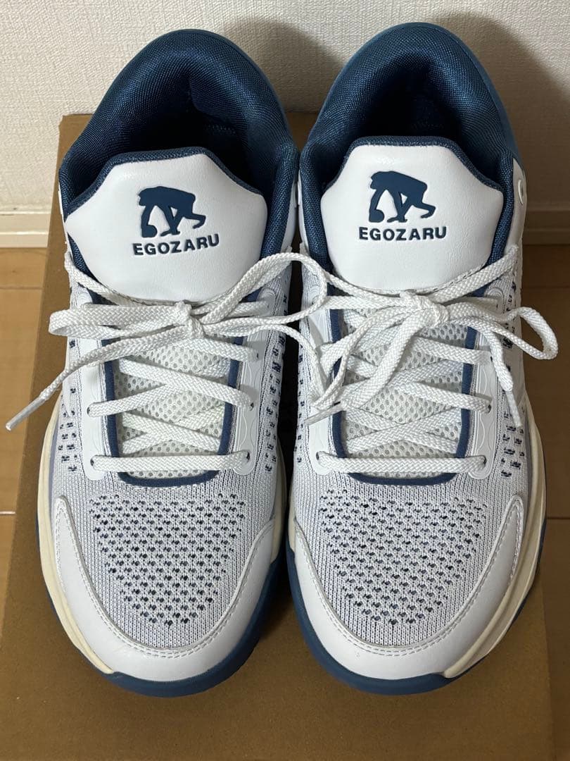 EGOZARU バスケットボールシューズ ホワイト/ネイビー