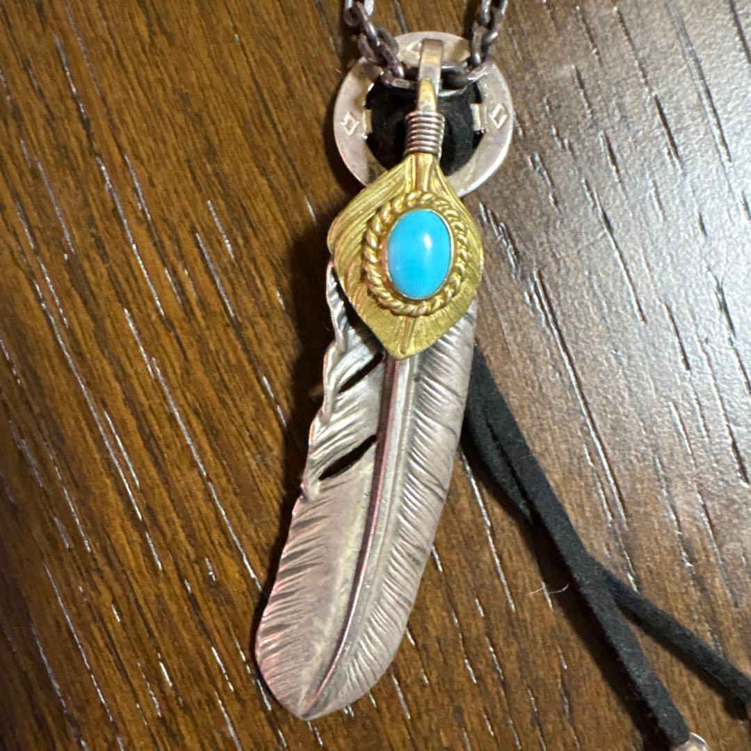 ゴローズ　フェザーターコイズネックレス