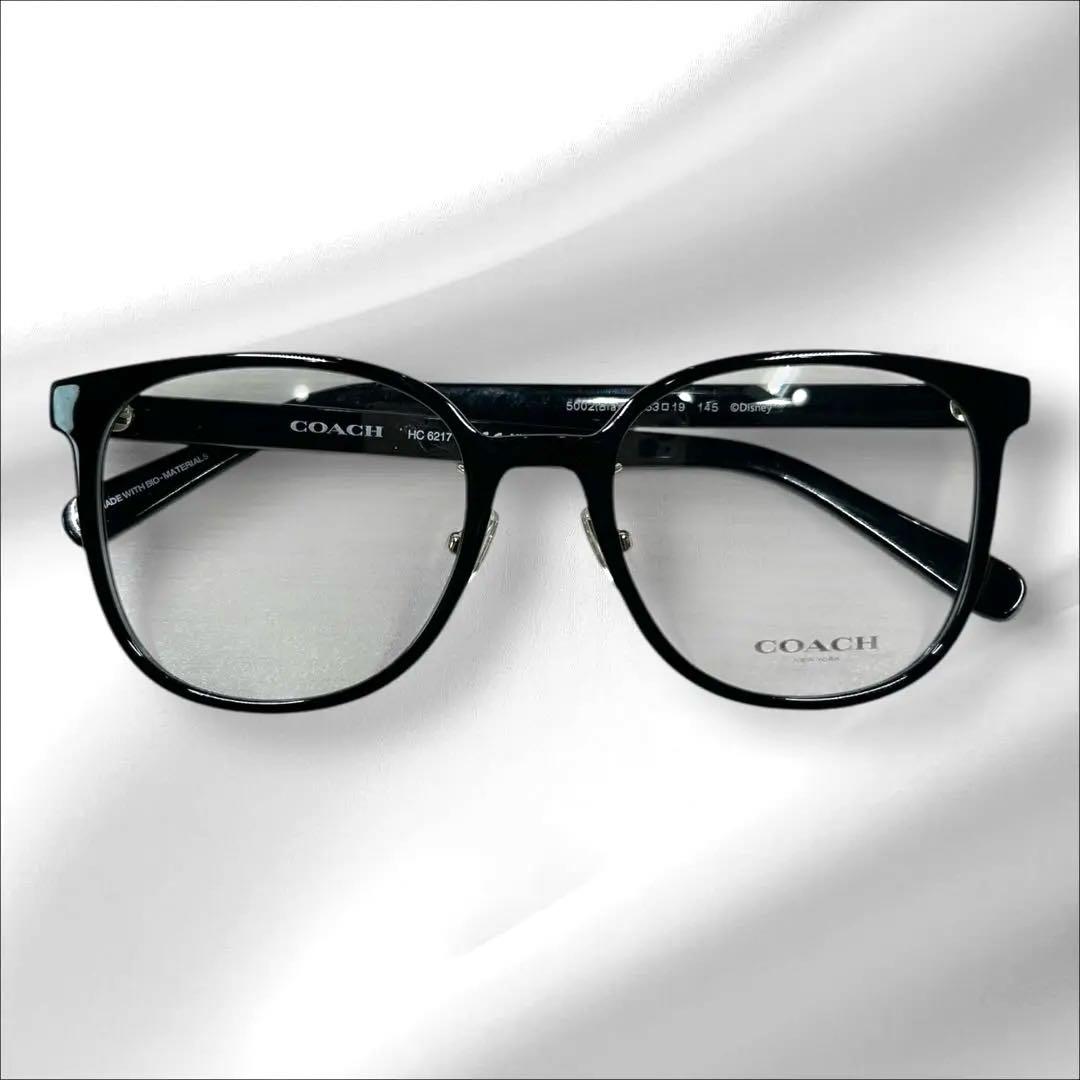 現行✨COACH ディズニーコラボ　ブラックフレーム メガネサングラス