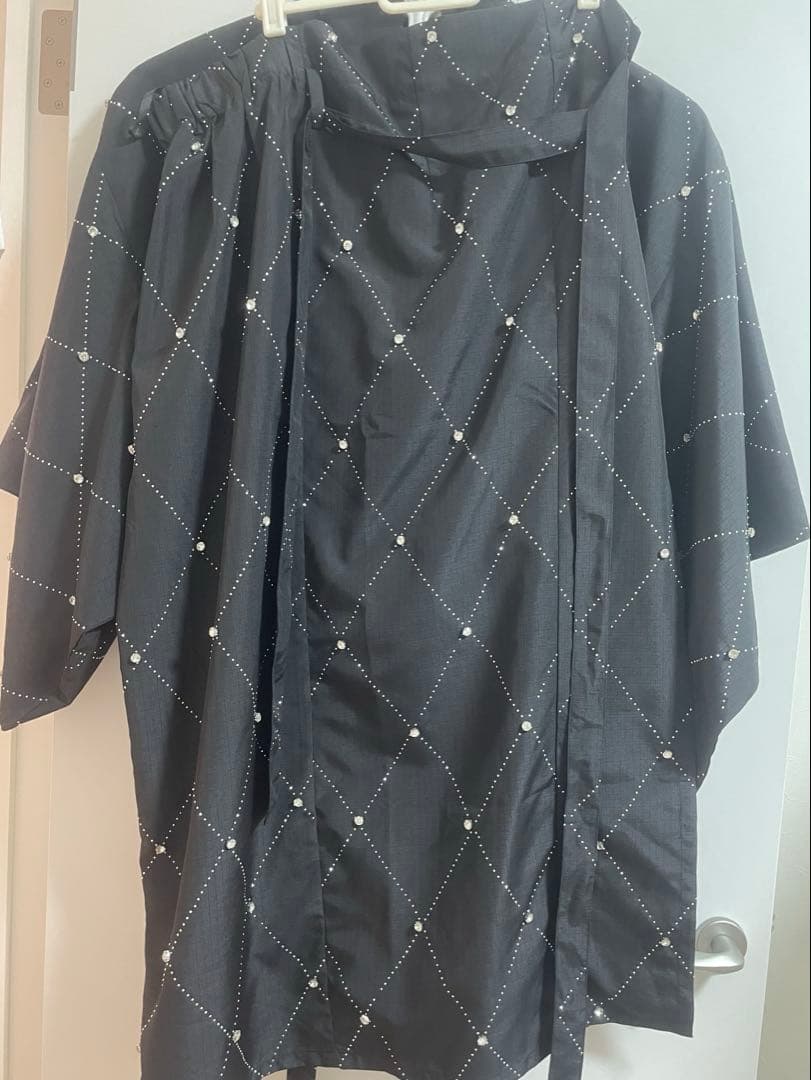 Sugar nine アーガイルビジュー浴衣 ブラック