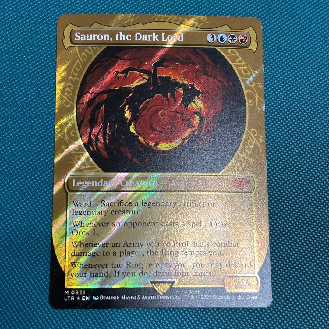 サージFoil《冥王、サウロン/Sauron, the Dark Lord》英語