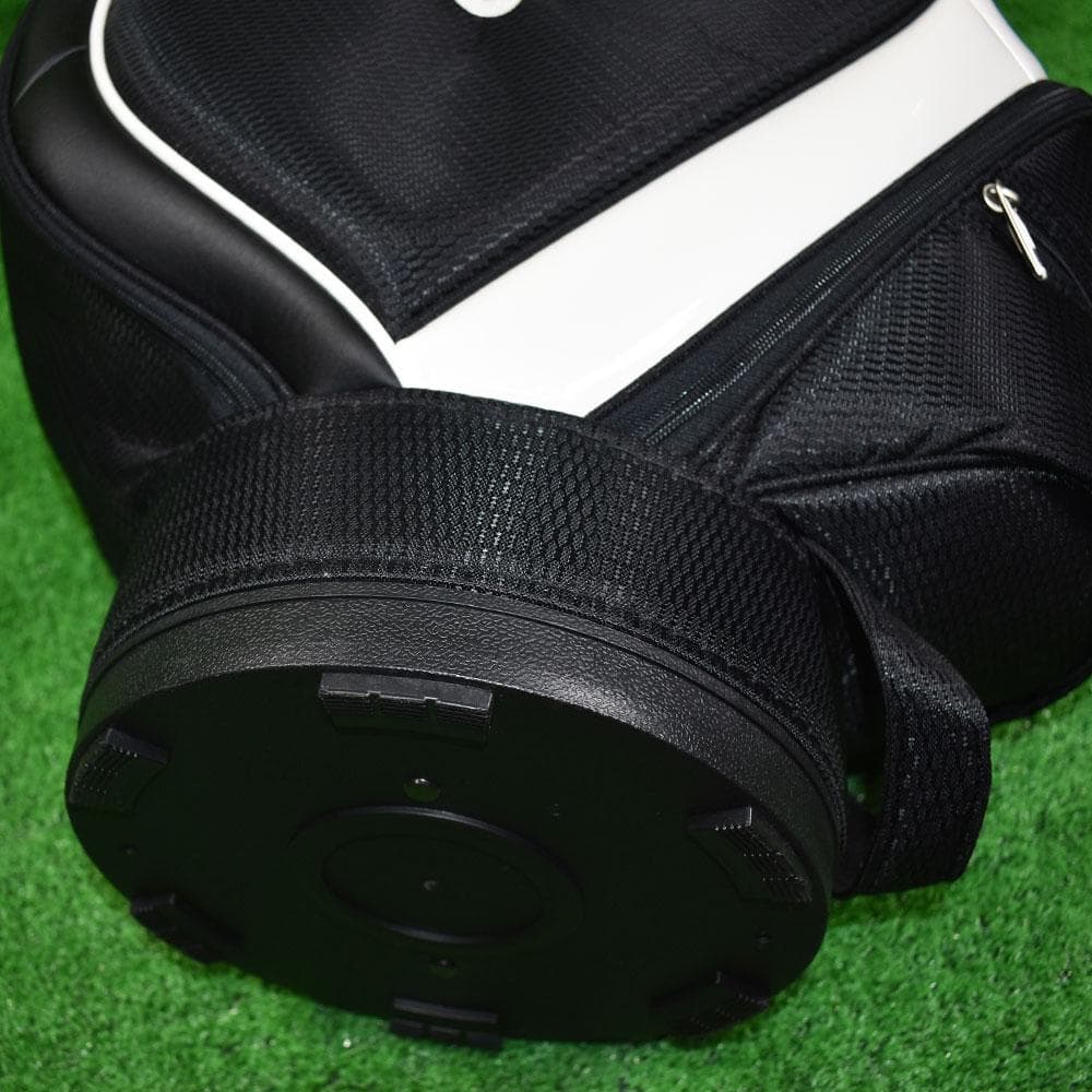 adidas アディダス ゴルフ キャディーバック９型【黒×白】中古！