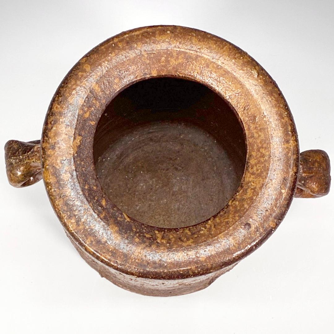 ■備前焼 斉藤隆 作 花入 共箱あり 師：伊勢崎淳