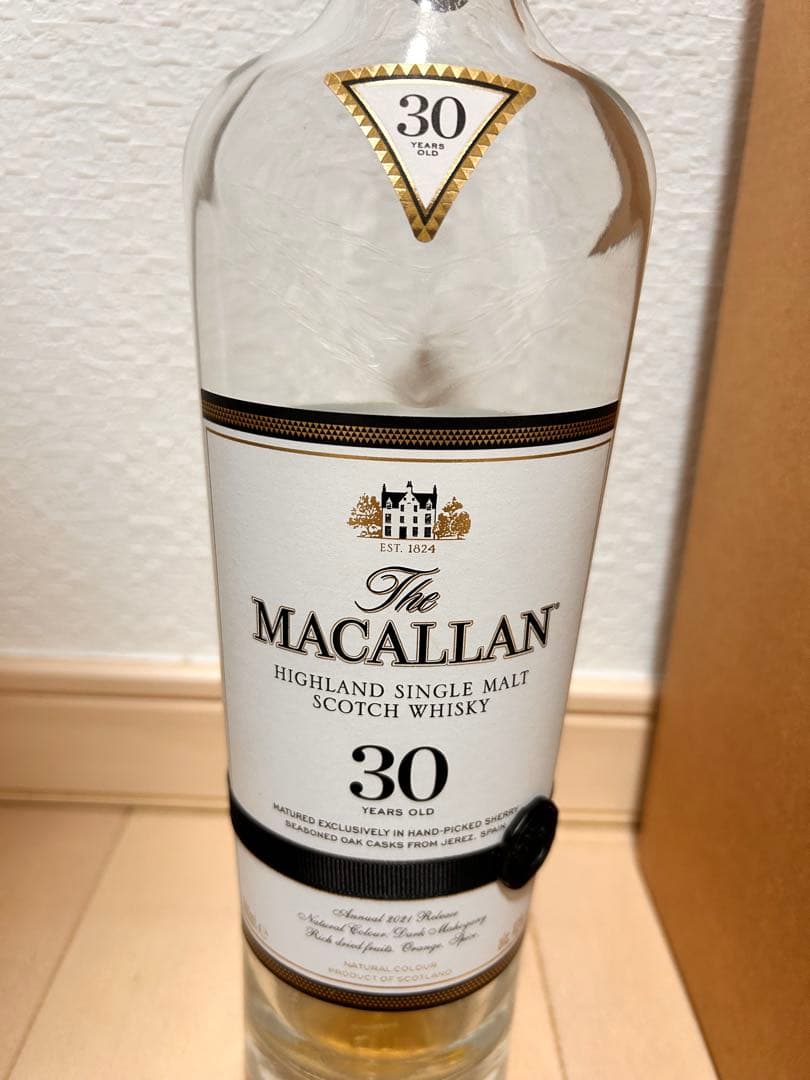 空瓶外箱セットマッカラン Macallan 30年 シングルモルトウイスキー