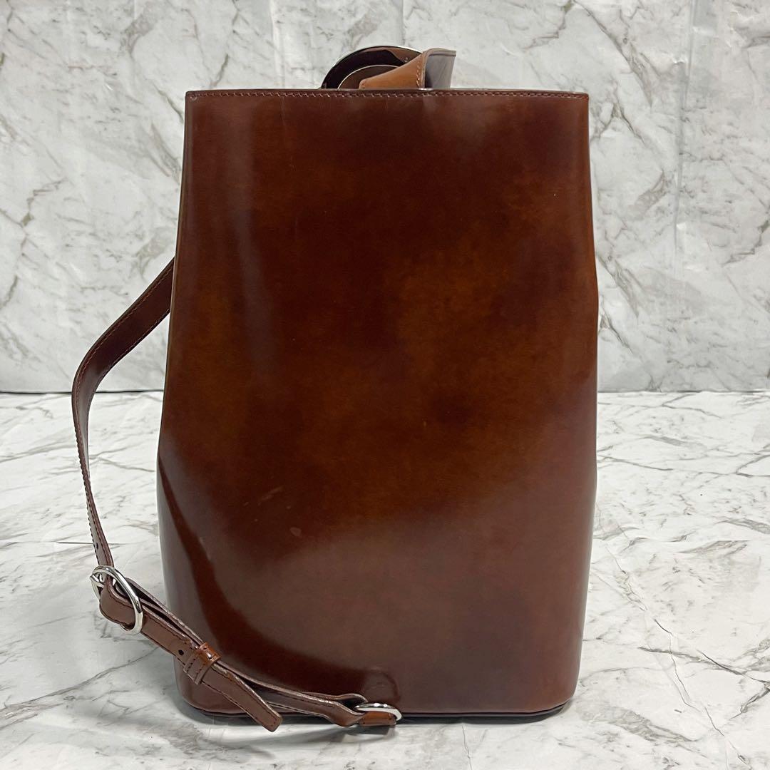 美品　カルティエ　パンテール　ボディバッグ　パンサー金具　レザー　斜め掛け　茶色