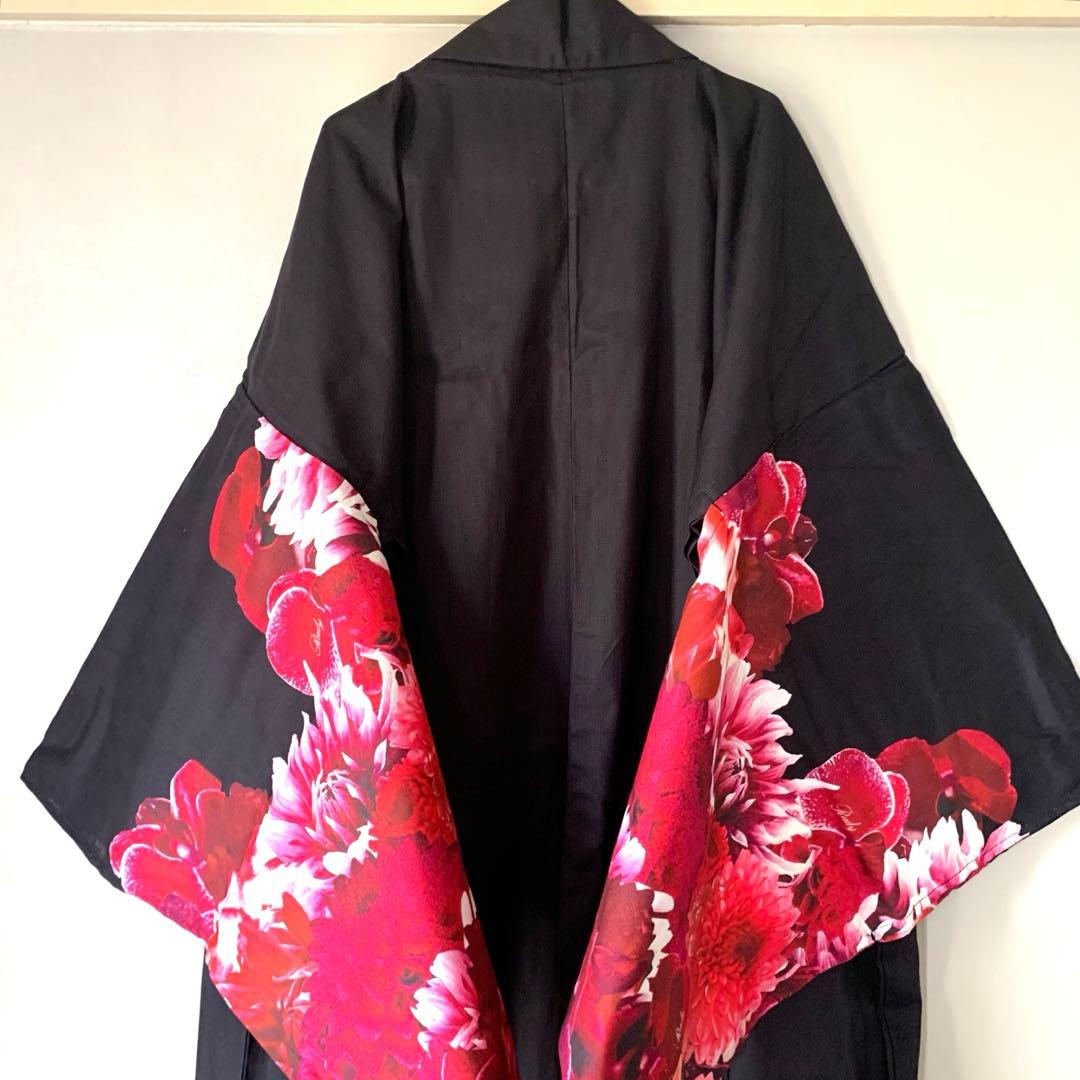 Rady レディー　浴衣　リゾートフラワー　リゾフラ　ブラック　黒　帯　ピンク