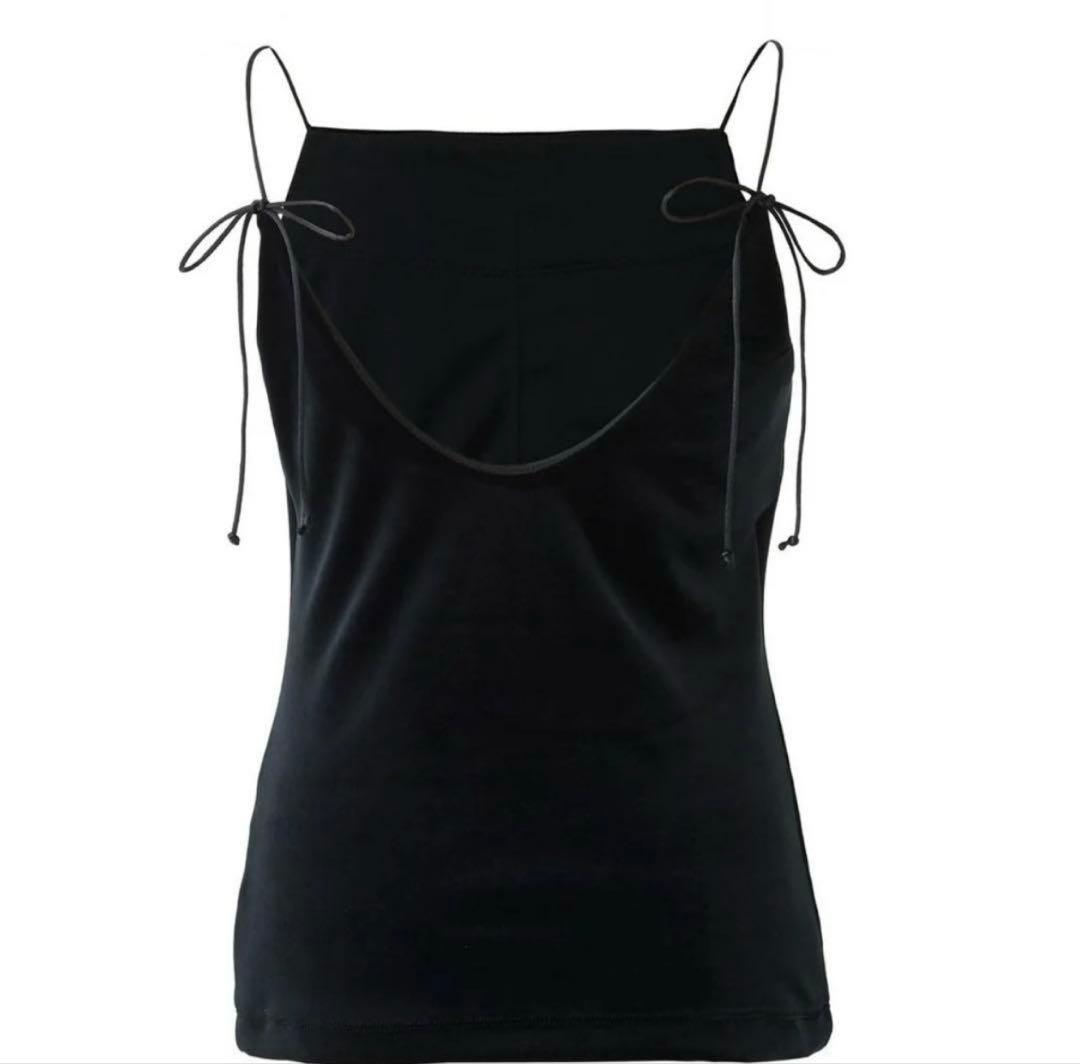 cygne完売ブラックキャミソール