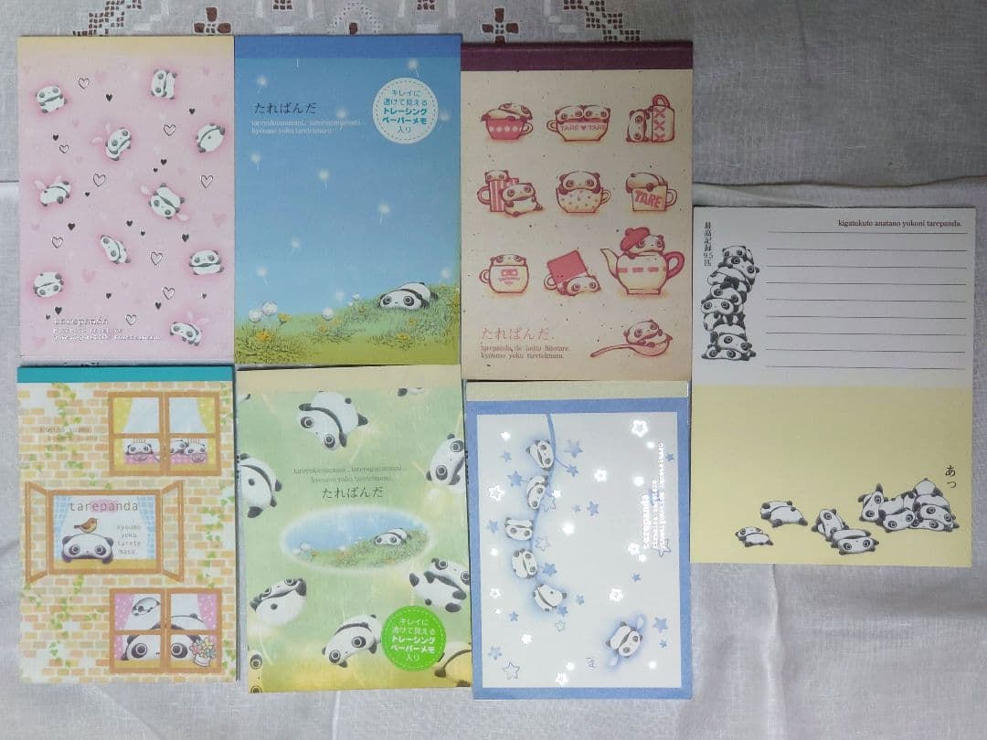 サンエックスキャラクター　たれぱんだ　文房具メモ帳メモパッドノート便箋まとめ売り