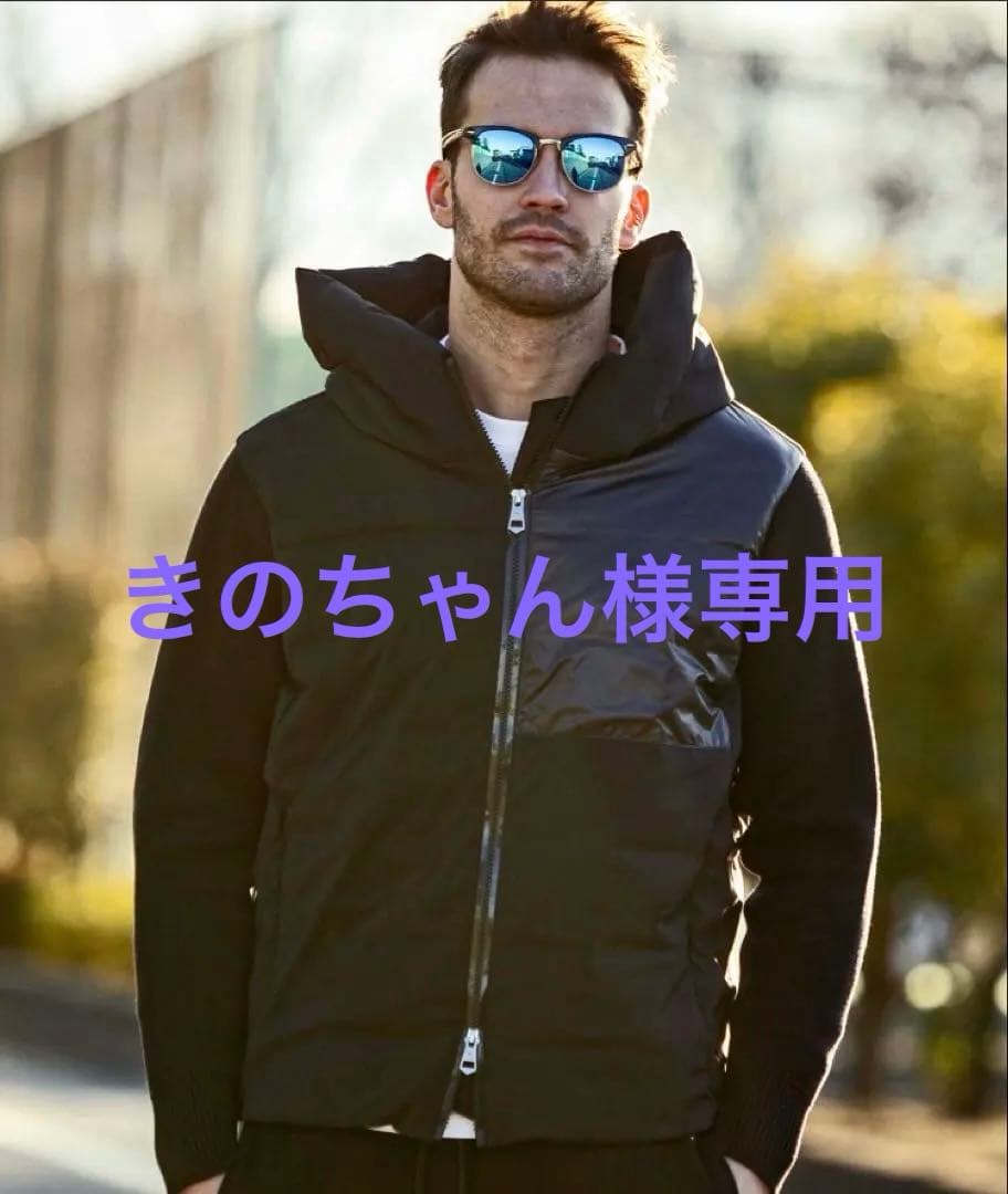 【1PIU1UGUALE3 RELAX】ニットスリーブライトパデッドジャケット