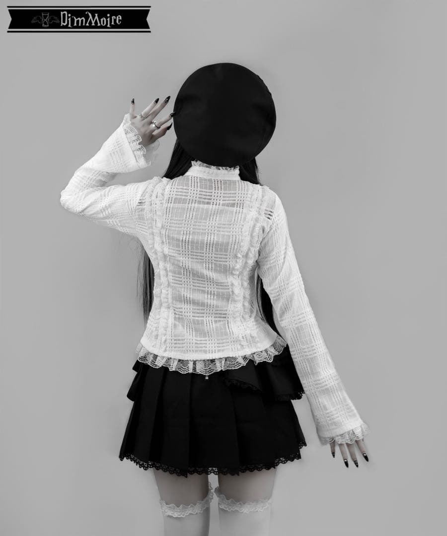 【ディムモアール】荊棘リボンタイブラウス ホワイト 新品未使用 DimMoire