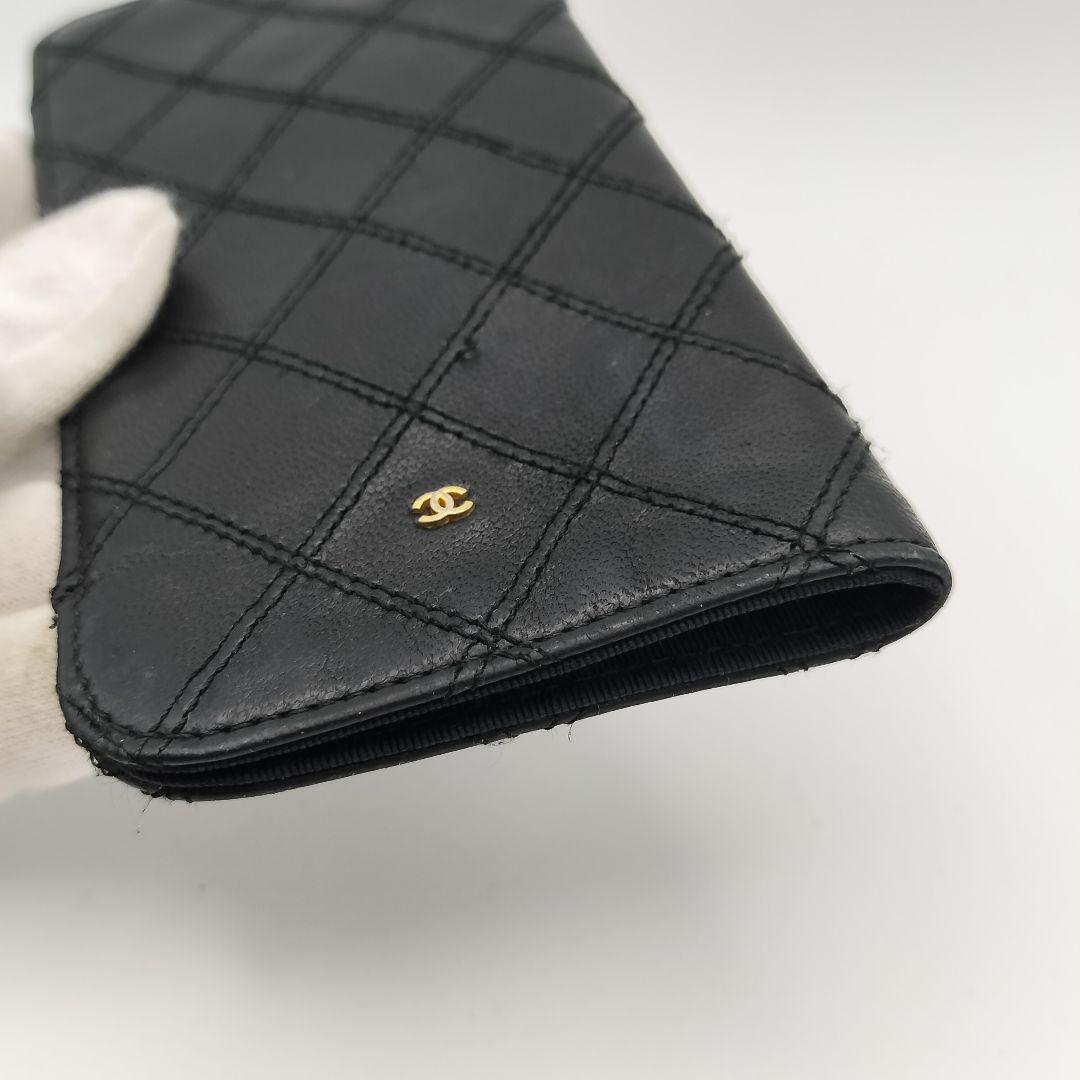 ☆シャネル　メガネケース　サングラスケース　オールドシャネル　ビコローレブラック