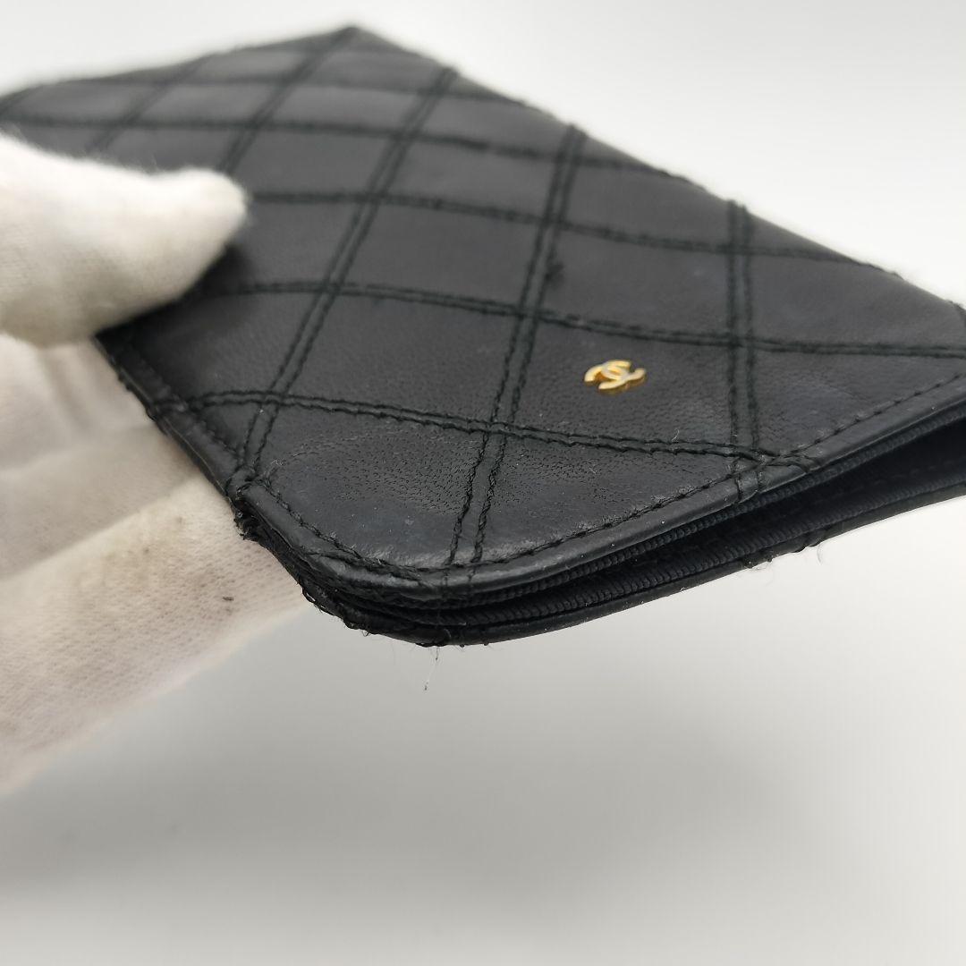 ☆シャネル　メガネケース　サングラスケース　オールドシャネル　ビコローレブラック