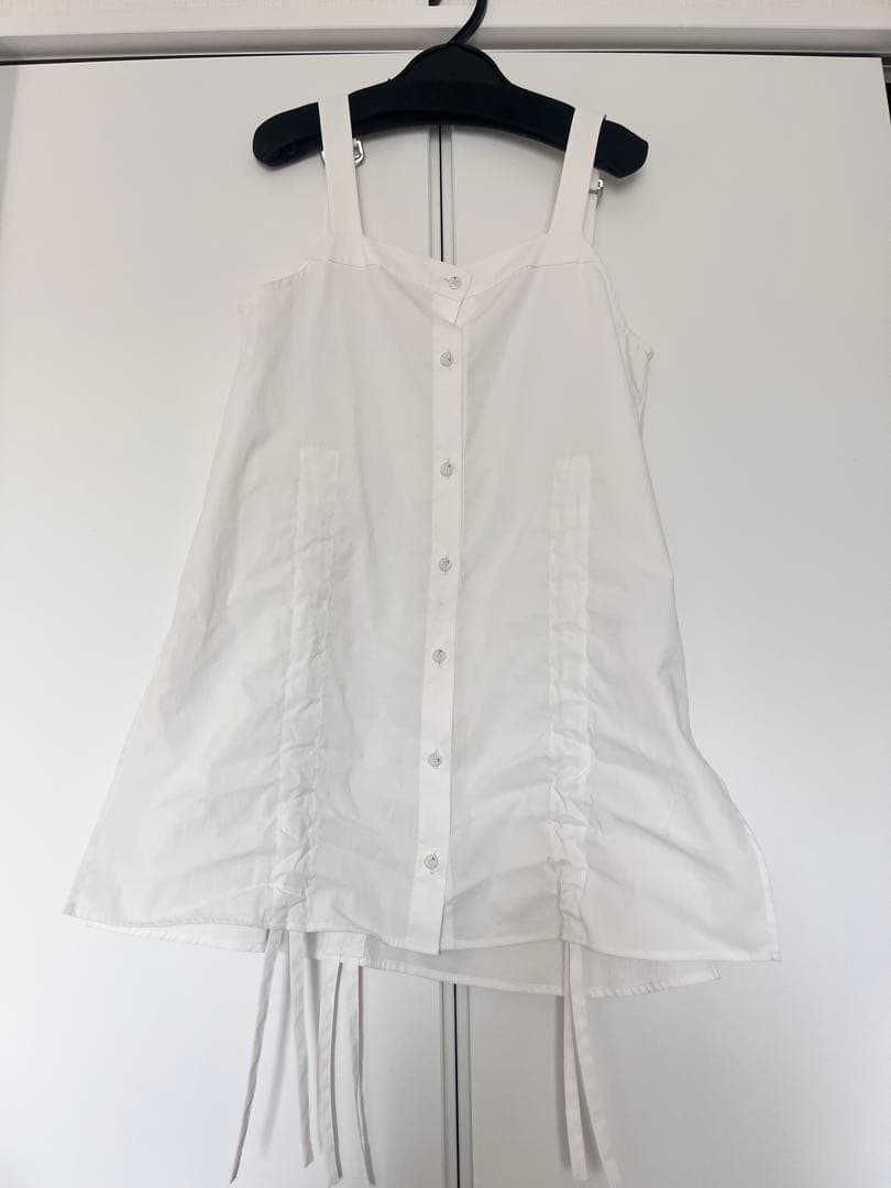 UN3D.　アンスリード　HEM GATHER SH CAMISOLE ホワイト